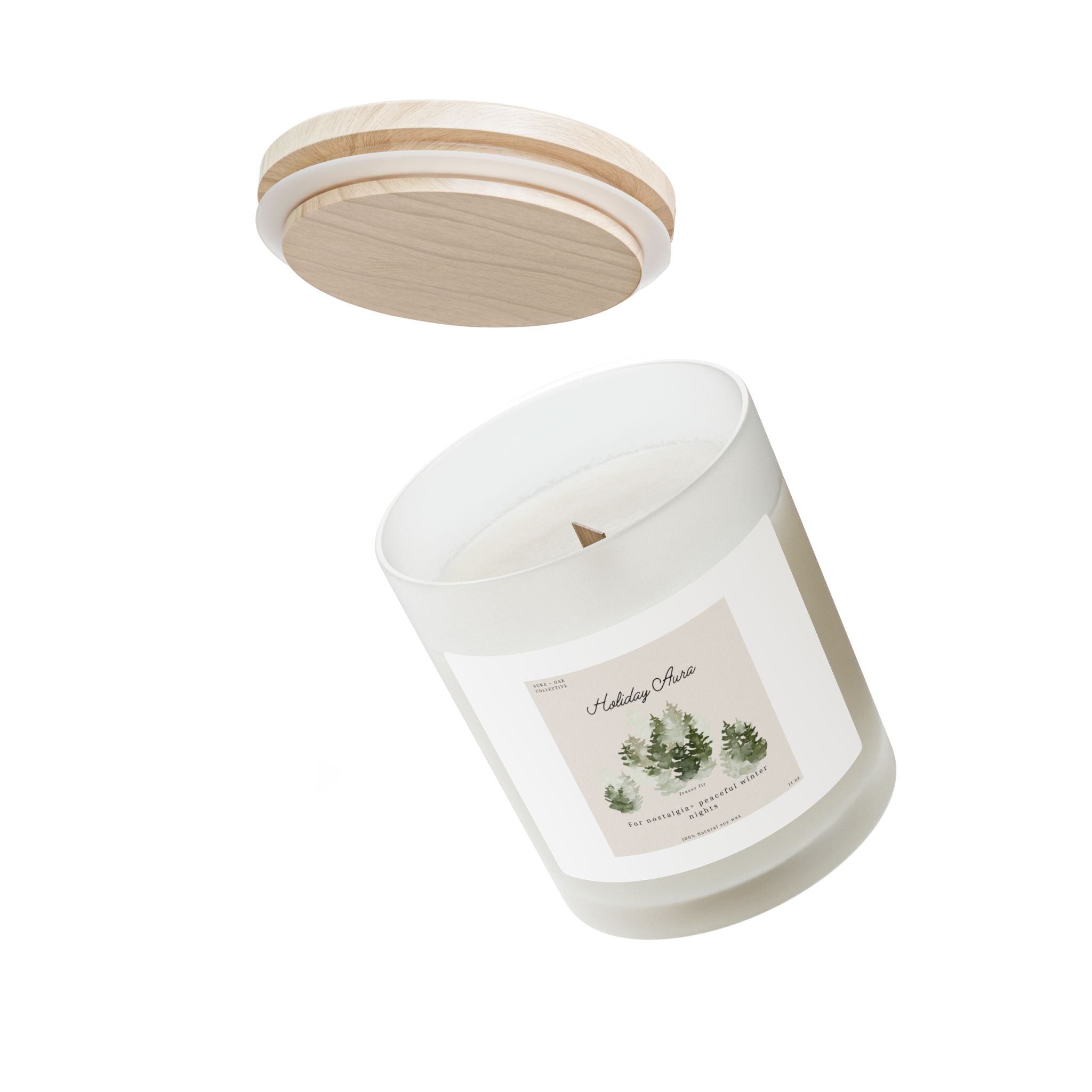 Holiday Aura Fraser Fir Candle | Limited Edition Winter Soy Candle